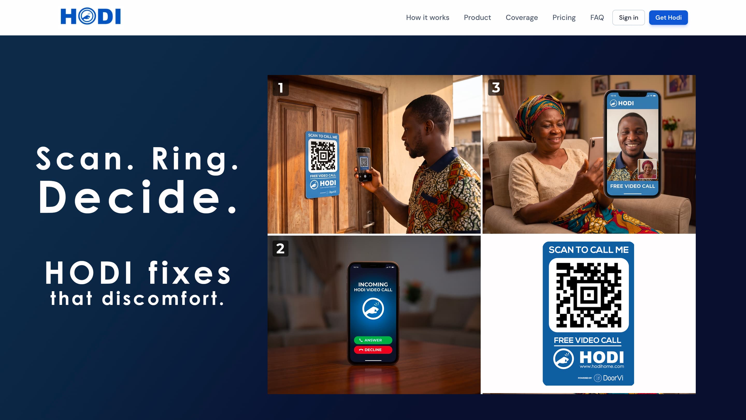 Scan, ring, decide — guest scans QR, phone rings, you choose to answer